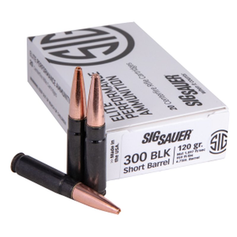 Sig Sauer E300H1SBR20 .300 Blackout 120gr Elite Copper Duty Ammunition