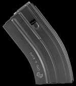 DuraMag AR-15 SS 20rd 22 Nosler / 6.8 SPC Magazine, Black/Gray