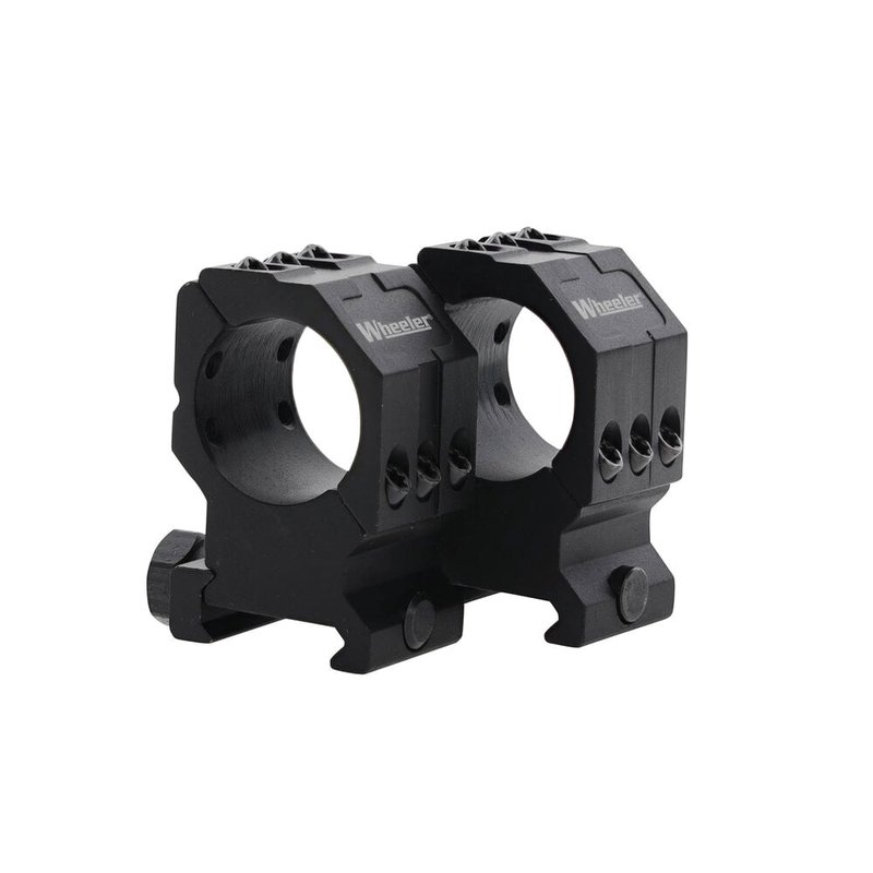 Wheeler 2-Piece Scope Ring 25.40mm Tube High 6061 Aluminum Alloy Picatinny Rail