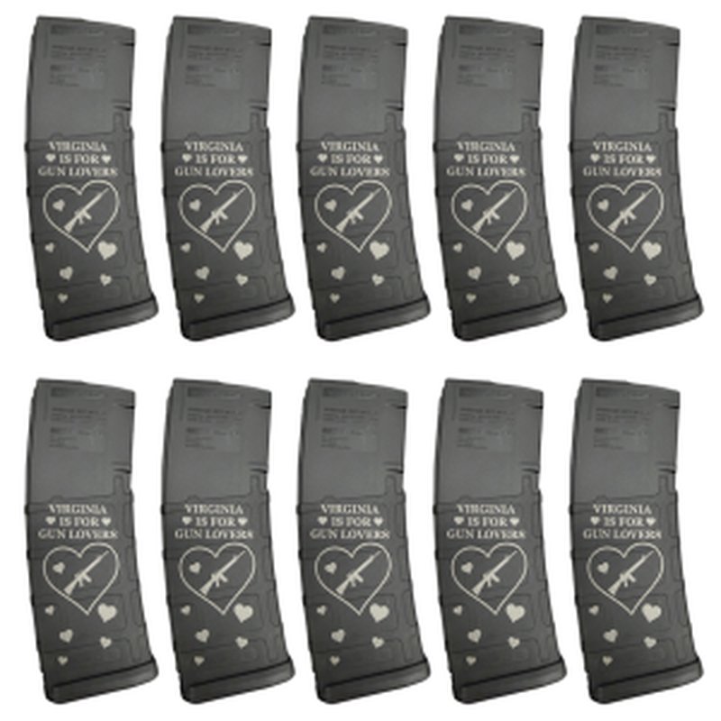Magpul PMAG Gen M2 MOE 30rd AR-15 Magazine 5.56 NATO/.223 Black 10 Pack