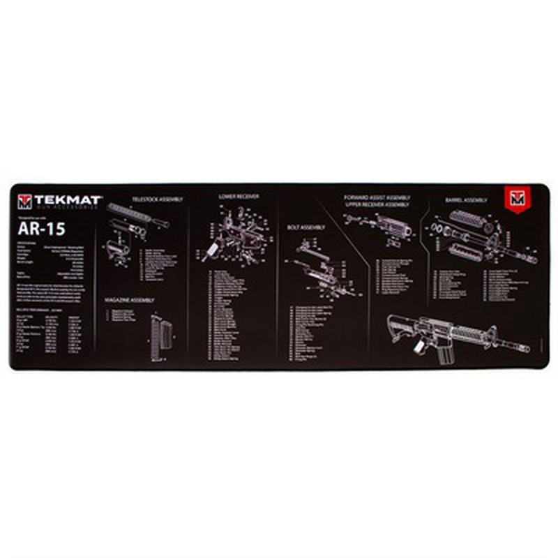 TekMat Ultra 44 Long Gun Cleaning Mat (44 x 15 in) - Black