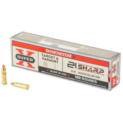 Winchester Super X 21 Sharp Rimfire Ammo - 21 Sharp JHP (X21JHP)