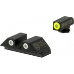 Night Fision GLK-001-07-YWX Perfect Dot Tritium Night Sights Set Glock 17/19 U-Notch Rear