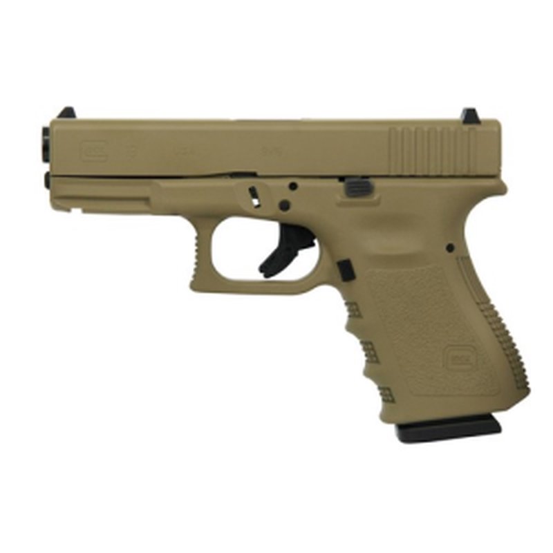 Glock G19 Gen 3 9mm 4.02" 15rd Semi-Auto Pistol (FDE)