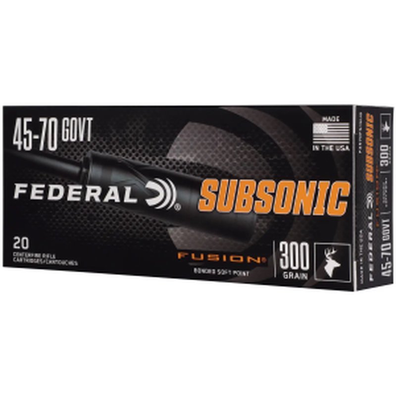 Federal 4570 Fusion Tipped 300 AAC Blackout Rifle Ammunition 20/10