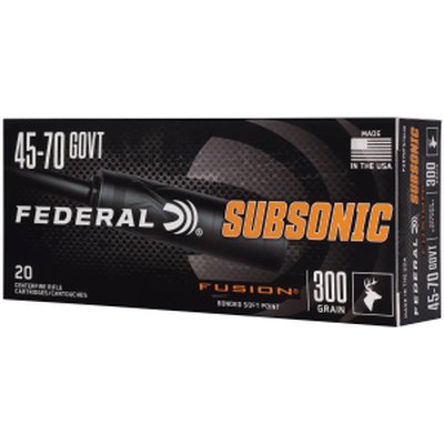 Federal 4570 Fusion Tipped 300 AAC Blackout Rifle Ammunition 20/10