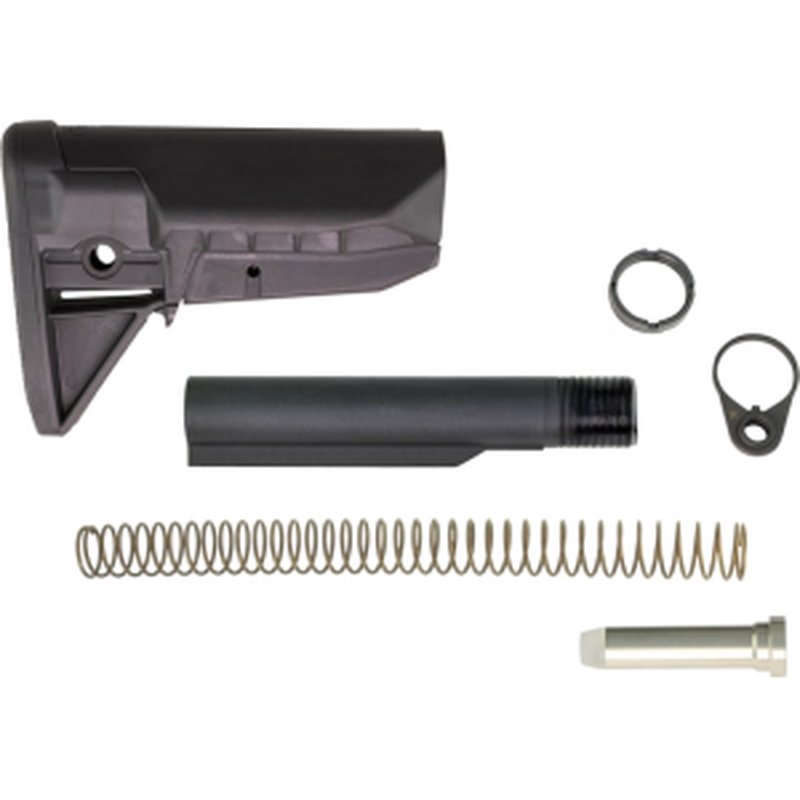 Bravo GFSKMOD0SPMD BCMGunfighter AR-15 Sopmod Widebody Stock Kit Polymer Black