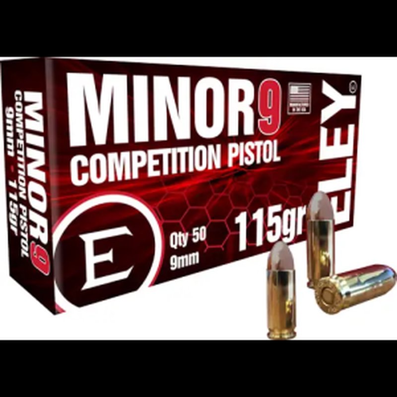 Eley Minor 9 Competition 9mm 115gr FMJ Ammunition