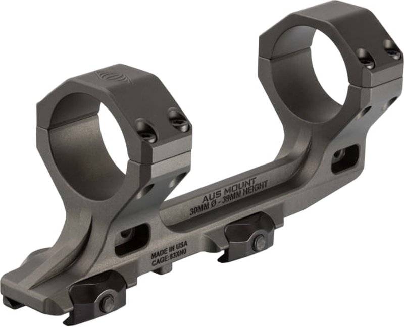 Reptilia OPMOD AUS Mount 30mm 1.5in Wolf Grey AR-15 Picatinny scope top mount