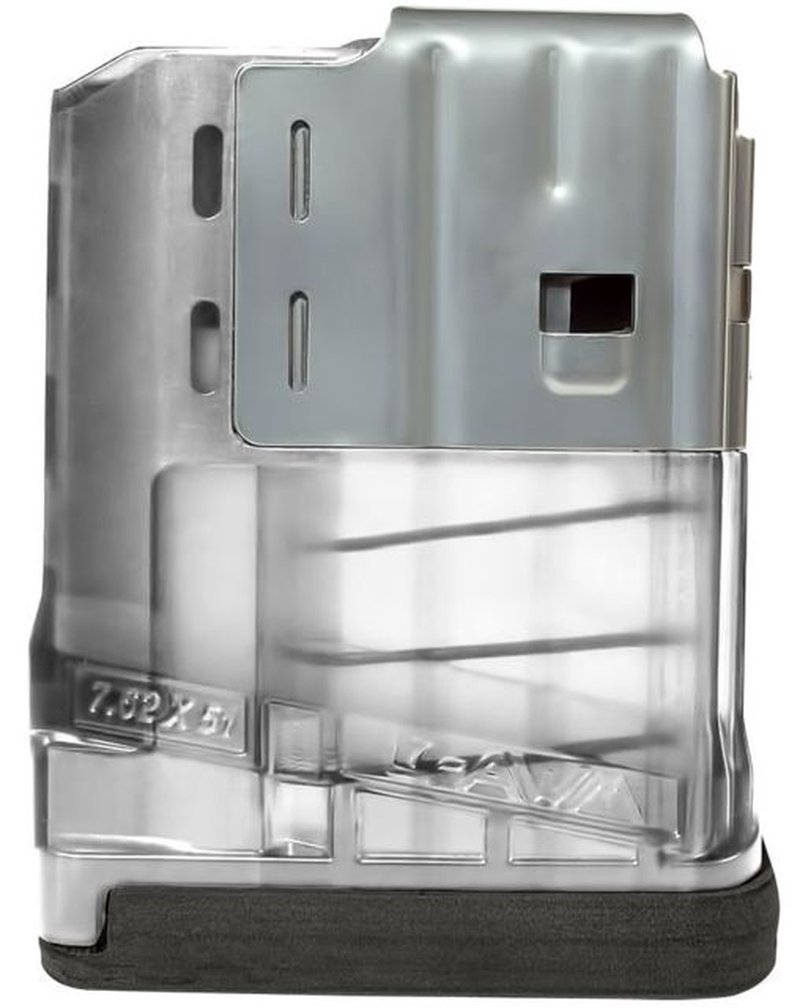 Lancer L7AWM SR-25 Magazine 7.62x51 5RD Translucent Clear