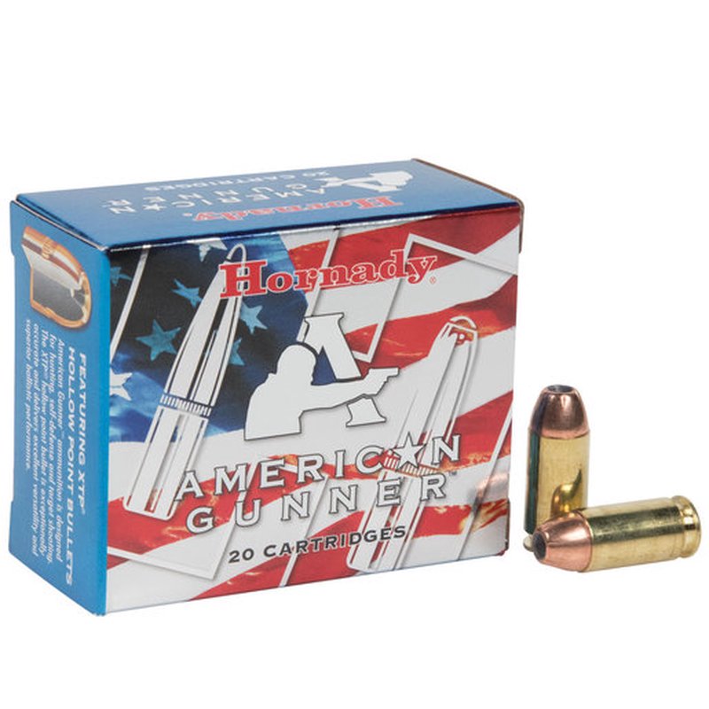 Hornady American Gunner .40 S&W 180gr XTP Handgun Ammo, 20-Round Box
