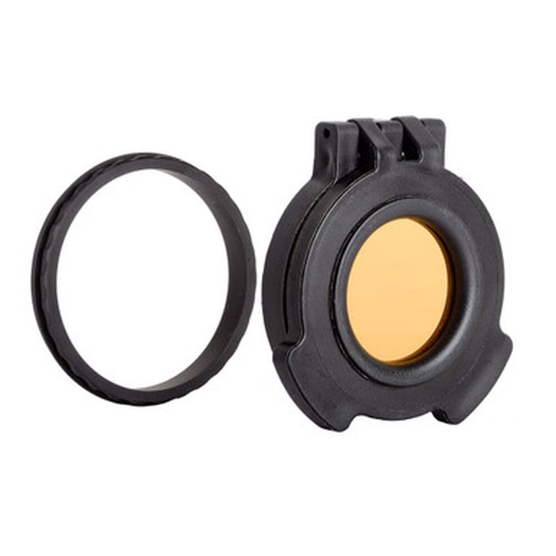 Tenebraex Amber See-Through Flip Cover with Adapter Ring for Nightforce SHV 3-10x42 45mm