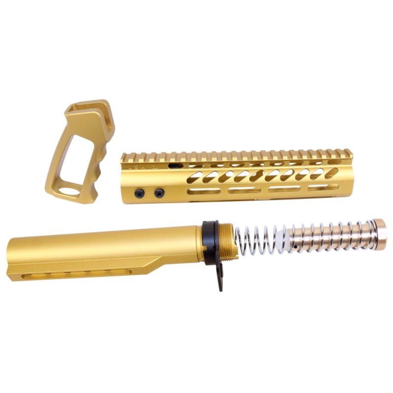 Guntec USA AR-15 Ultra Pistol Furniture Set w/ Milspec Buffer Tube