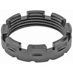 Fortis Castle Nut, Black, Anodized Finish, Mil Spec