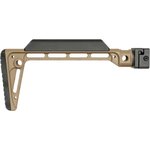 Midwest Industries MIMINSFFDE Minimalistic Side Folding Stock Flat Dark Earth 6061 Aluminum Folding