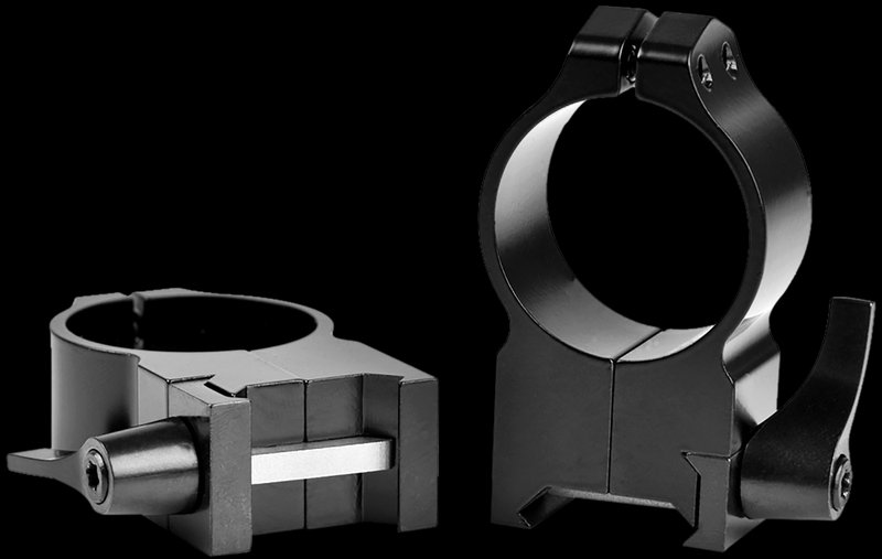 WARNE Maxima Vertical Ring Set QD Extra High 30mm Black