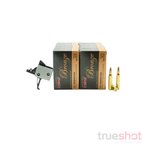 True Shot Ammo CMC 2-Stage 2 lb Flat Drop-In AR-15 Trigger Bundle with 200 Rounds Ammo