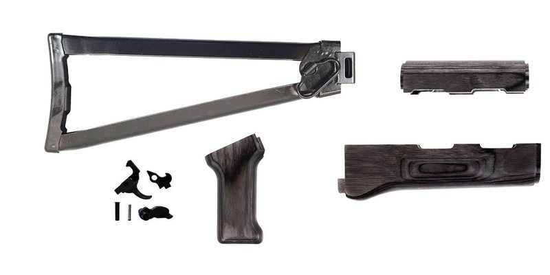 PSA Tree Bark AK Furniture Set Folding Stock Handguards Pistol Grip PSAK-47 Semi-Auto Fire Control Group
