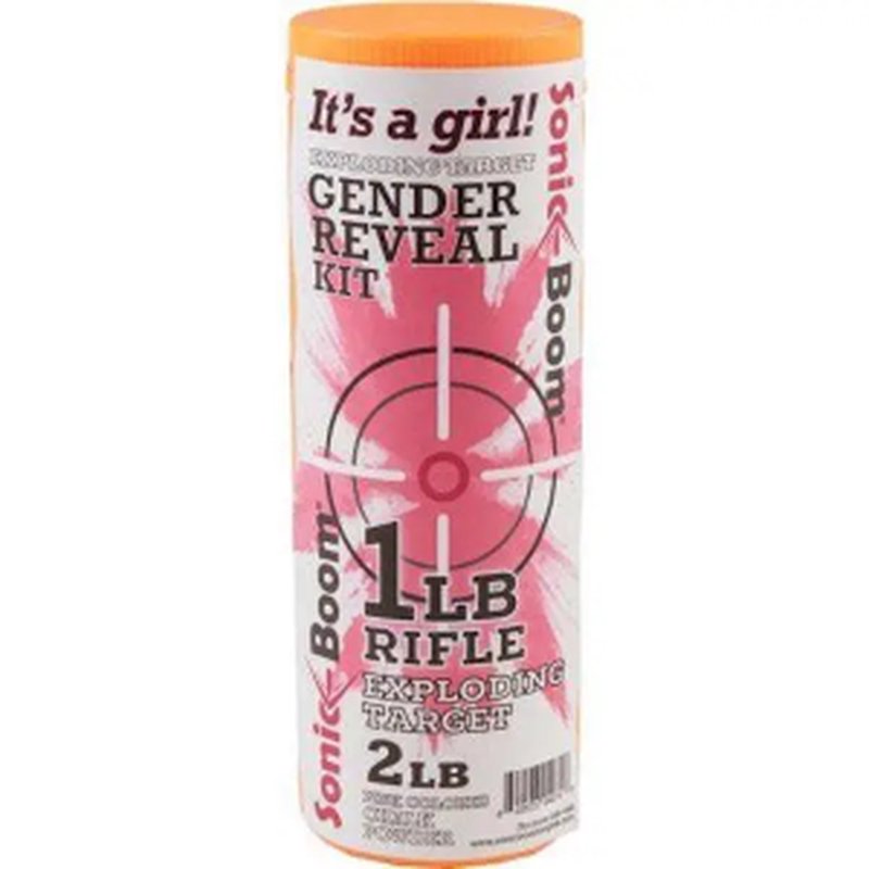 Sonic Boom Exploding Targets Gender Reveal Kit Girl