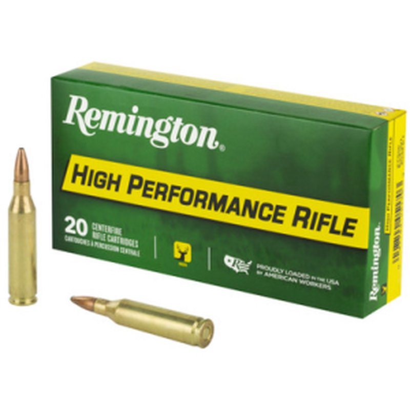 Remington .243 Winchester High Performance 80gr PSP Ammo, 20-Round Box