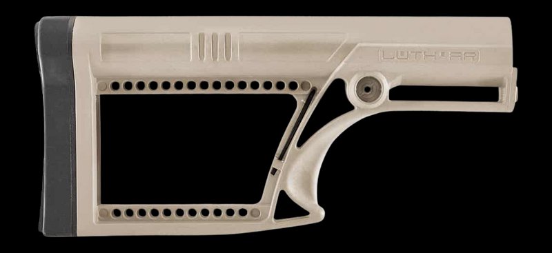LUTH-AR MBA-2 Skullaton Fixed Buttstock FDE Glass Reinforced Nylon (MBA2F)