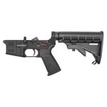 Spike's Tactical STLC200 Complete Lower, Color-Filled, 223 Rem/5.56 NATO, Black, 6-Position Stock