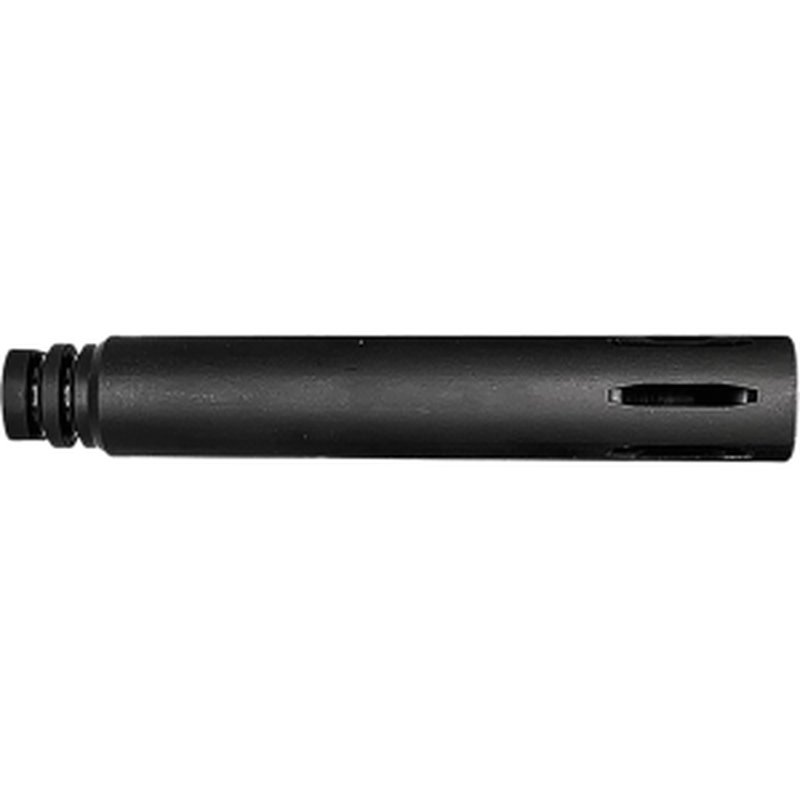KAK Retro Extended Flash Hider 1/2"-36 Thread 9mm Steel Matte