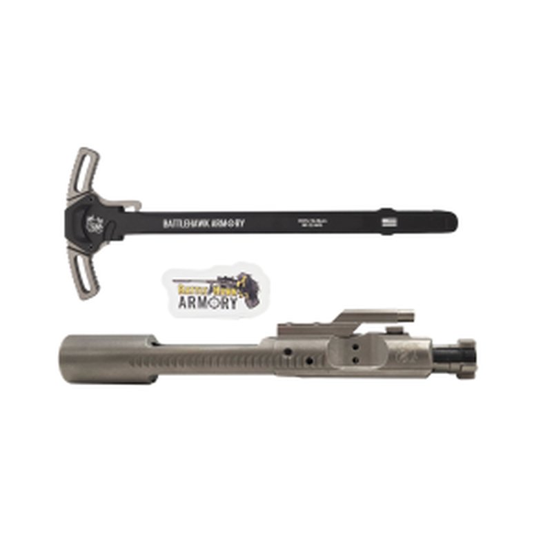 BHA Precision NiB-X M16 AR-15 Bolt Carrier Group + WarHammer Mod2 Ambi Charging Handle Kit