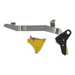 Timney Triggers ALPHAGLOCK5 Alpha Competition 9mm Luger/40 S&W/22 LR, Gold Straight Trigger, Comp...