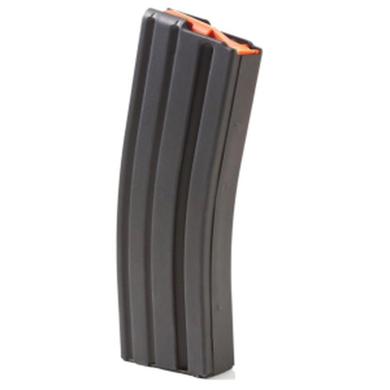 ASC AR-15/M4 30 Round 5.56/.223 Black Stainless Mag w/ Orange Follower