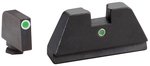 AmeriGlo GL191 Glock Optic Compatible XL Tall Tritium Front and Rear Sights