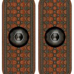 G10 Accessory Panels - G10 M-Lok Panel - Red Black - 2 Pack
