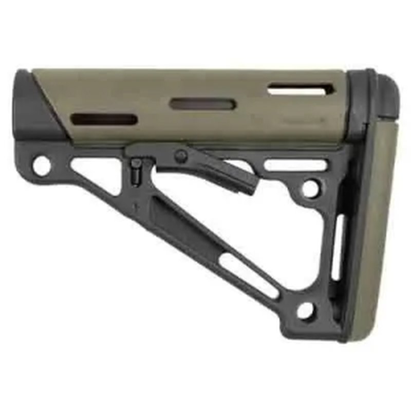 Hogue 15240 OverMolded Collapsible Buttstock AR15 Mil-Spec Tube OD Green
