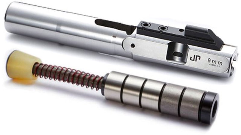 JP Enterprises EnhancedBolt Bolt Carrier Group 9mm Polished Stainless Finish Short Stroke SCS