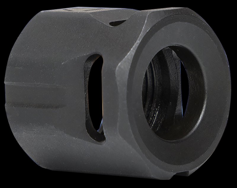 Strike Circle Micro Threaded Pistol Compensator 1/2x28 Black Steel 0.64in