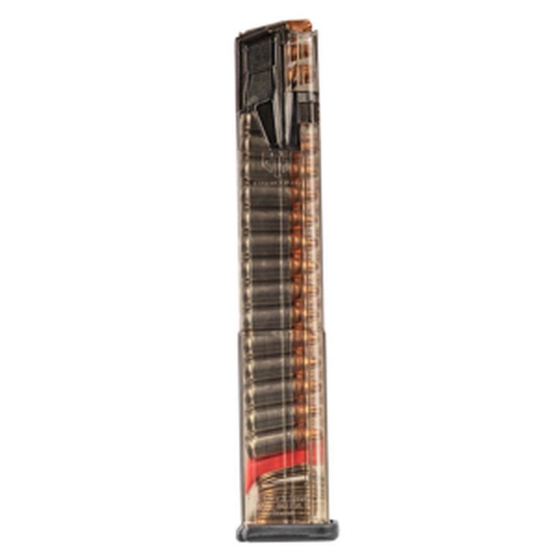 ETS Group Omega Glock 17/19 9mm Flush-Fit Clear Polymer Magazine (OMGGLK17)