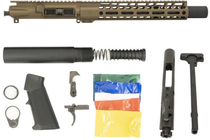 Ghost Firearms Upper Receiver, Pistol Lower Parts Kit, .300 Blackout, 10.5in Pistol, Moly Steel Barrel, 1-8 Twist, M-LOK Free Float Hand Guard