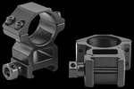 Riton Optics X1M Scope Rings 1 Inch Medium 6061-T6 Aluminum Matte Black Picatinny Weaver