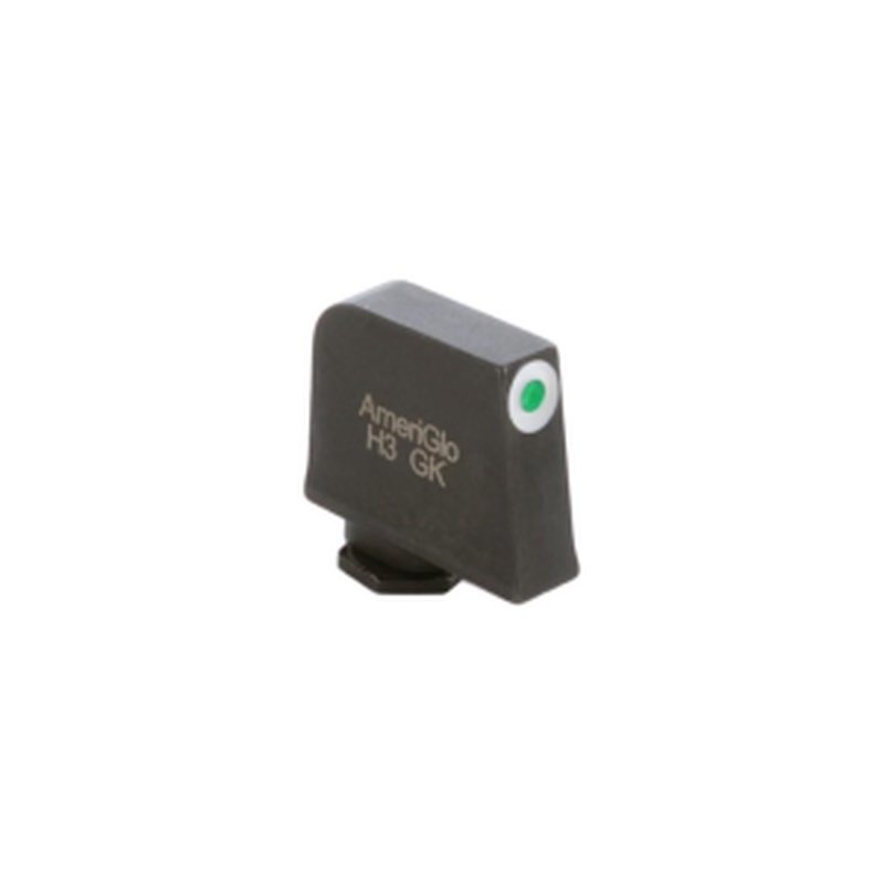 AmeriGlo Tritium Front Sight for Glock – Green w/ White Outline