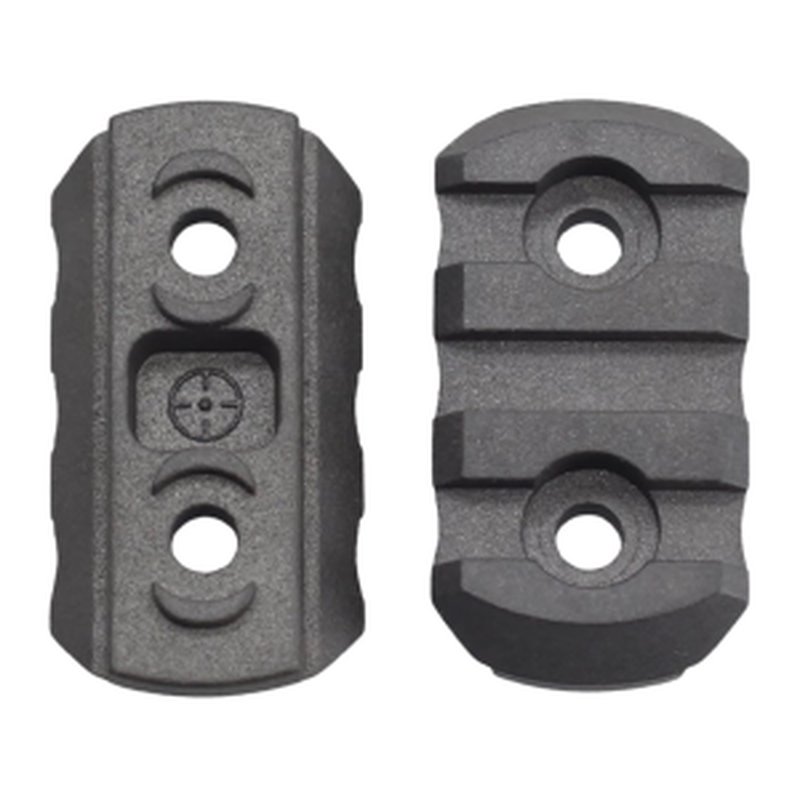 JE Machine M-LOK 3-Slot Picatinny Rail Section 2-Pack