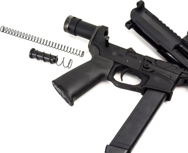 Dead Foot Arms Modified Cycle System AR-Pistol Kit 9mm Black Nitride BCG Buffer Tube
