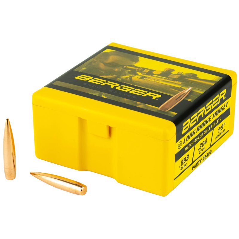 Berger Bullets .264 140 Grain Target Bullet 100 Count