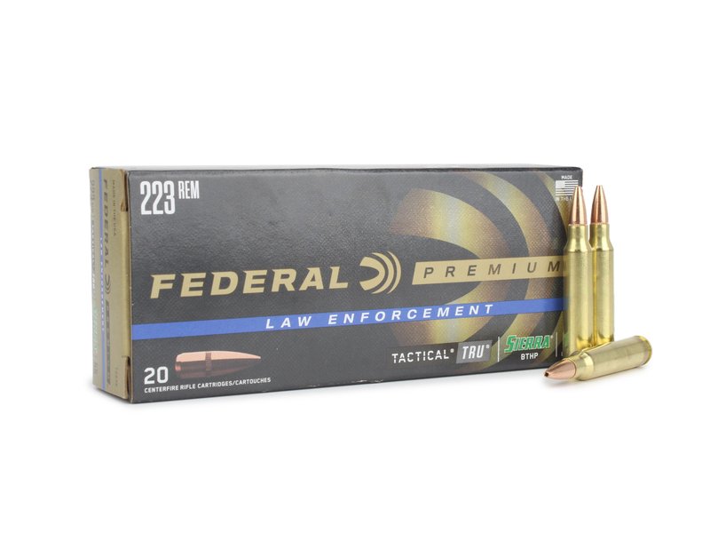 Federal LE Tactical TRU .223 Remington 55 Gr HP Ammunition
