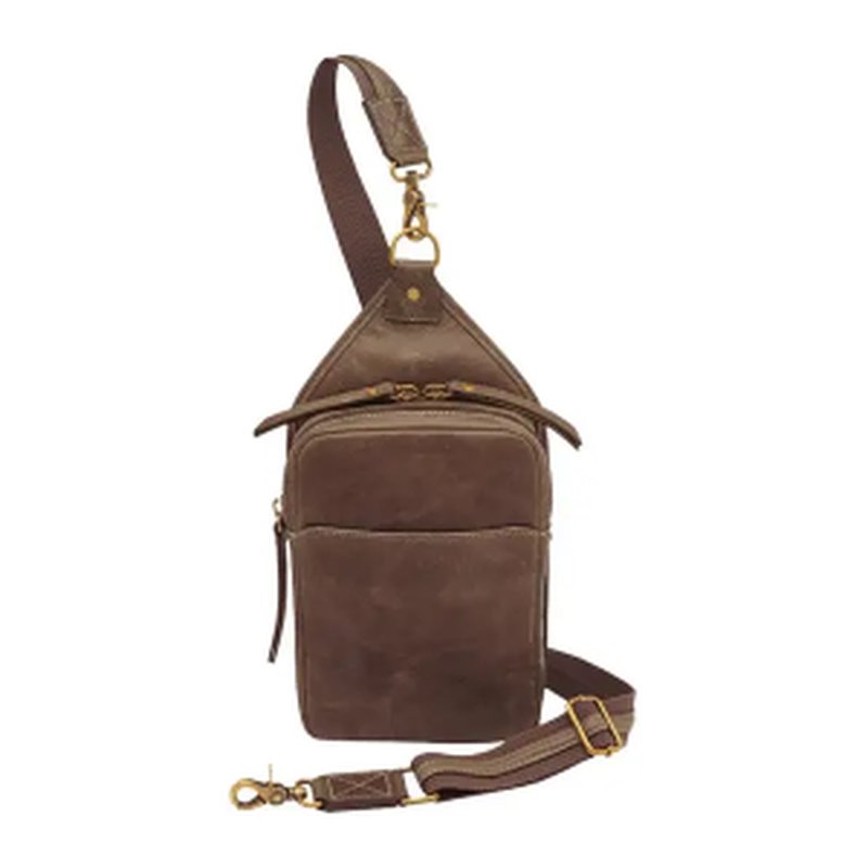 GTM-CZY/106 Brown Compact Sling Crossbody Carry Bag