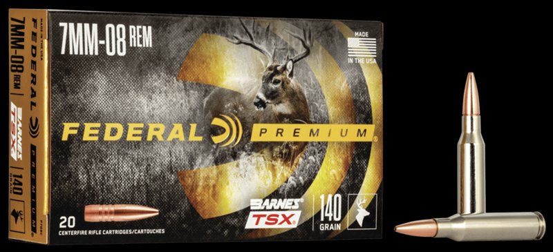 Federal Premium 7mm-08 Rem Barnes Triple Shock X TSX Ammunition