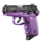 SCCY CPX-1 CBPU 9mm Pistol 3.1 inch Black Purple Safety