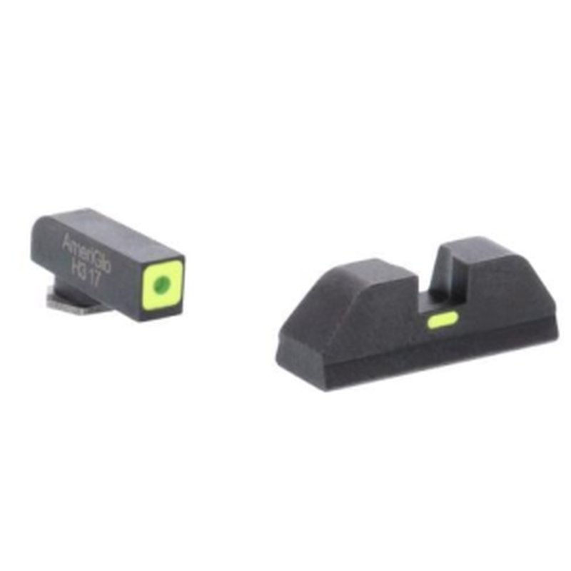 Green Lumi Outline Square Rear Sight (Non-Tritium) for Glock Gen 5