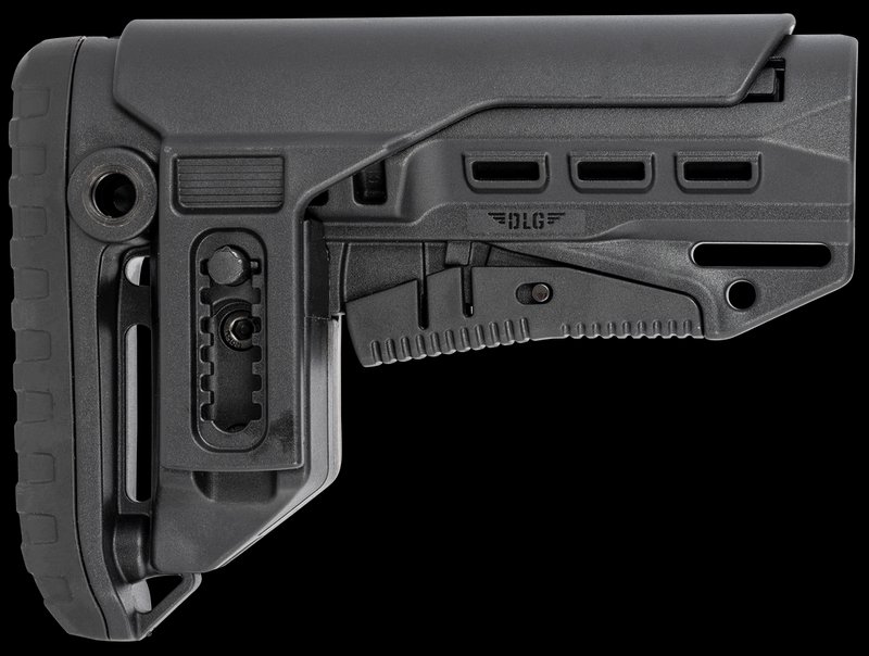 NCStar PCP52 Mil-Spec Collapsible Stock with Cheekpiece and QD Sockets