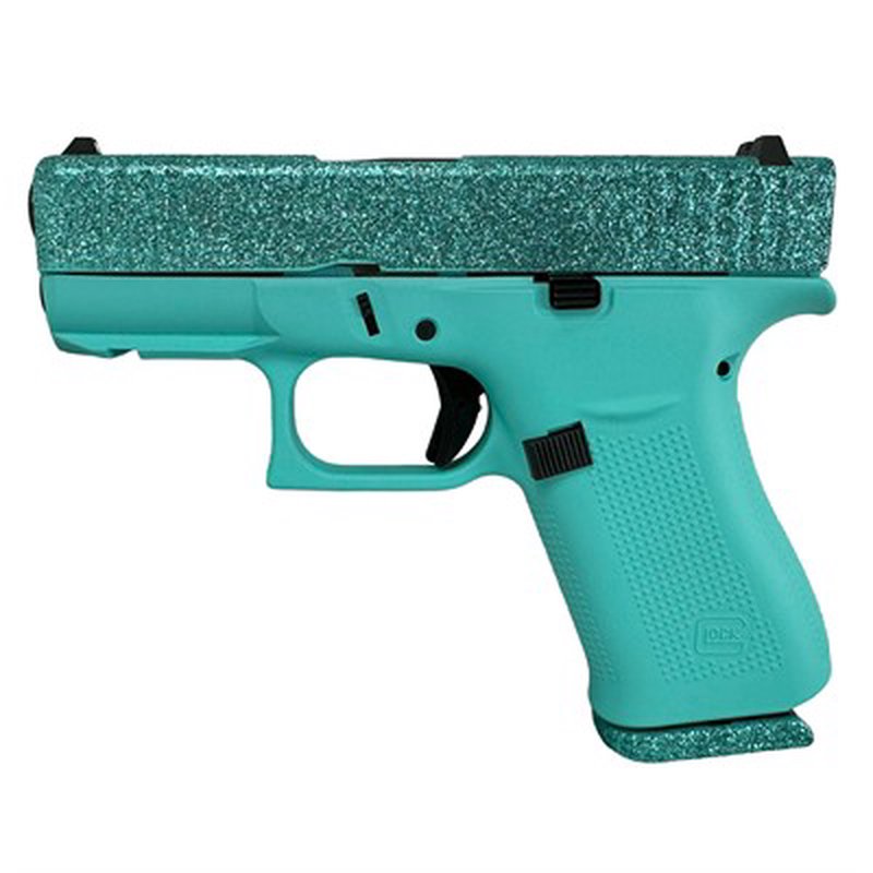 Glock 43X 9mm Semi-Auto Handgun Maliblue Finish w/ Front Rails (3.41" Barrel)