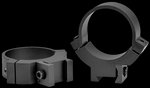 Warne 731M Rimfire 30mm Scope Rings Medium Height 3/8" 11mm Dovetail Steel Black